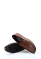 MirgeShoes Taba Bağcıksız Erkek Loafer Babet Ayakkabı İçi Dışı Hakiki Deri MRG01988131523