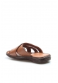 MirgeShoes Erkek Terlik İçi Dışı Hakiki Deri Taba MRG011082131237