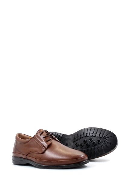  MirgeShoes Taba Bağcıklı Erkek Casual Ayakkabı İçi Dışı Hakiki Deri MRG017581317285-4