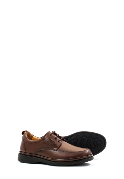 MirgeShoes Taba Bağcıklı Erkek Casual Ayakkabı İçi Dışı Hakiki Deri MRG01792131425