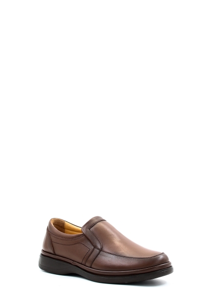 MirgeShoes Taba Bağcıksız Erkek Casual Ayakkabı İçi Dışı Hakiki Deri MRG01792131426