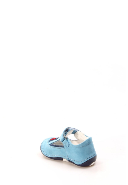 MirgeShoes Bebek Casual Ayakkabı İçi Dışı Hakiki Deri Turkuaz Lacivert  MRG01102121615