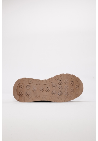 MirgeShoes Vizon-Bakır Bağcıklı Kadın Spor Ayakkabı İçi Dışı Hakiki Deri MRG0188726124266