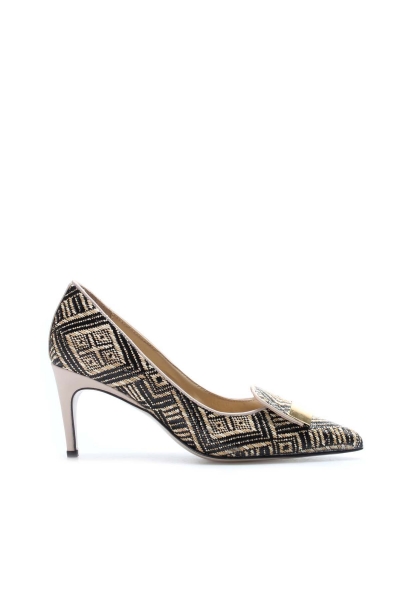 MirgeShoes Vizon Kadın İnce Topuklu Ayakkabı İçi Dışı Hakiki Deri MRG0114926121-626