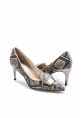 MirgeShoes Vizon Kadın İnce Topuklu Ayakkabı İçi Dışı Hakiki Deri MRG0114926121-626