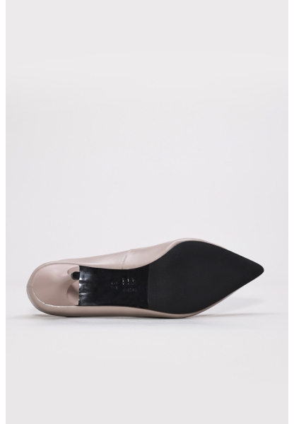 MirgeShoes Vizon Kadın İnce Topuklu Ayakkabı İçi Dışı Hakiki Deri MRG0134526111099