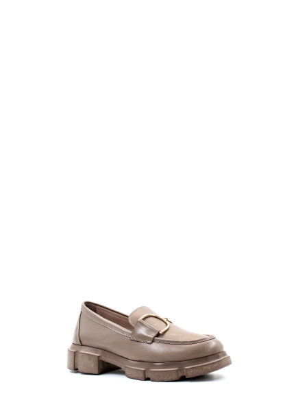 MirgeShoes Vizon Bağcıksız Kadın Casual Ayakkabı İçi Dışı Hakiki Deri MRG01347261708721