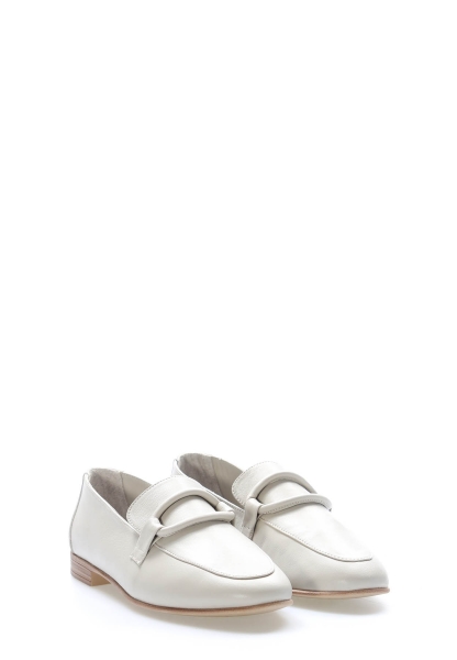 MirgeShoes Vizon Rahat Kadın Babet Ayakkabı İçi Dışı Hakiki Deri MRG017872615217