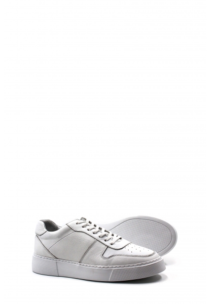 MirgeShoes Beyaz Erkek Sneaker Ayakkabı İçi Dışı Hakiki Floter Deri MRG01111713170425438