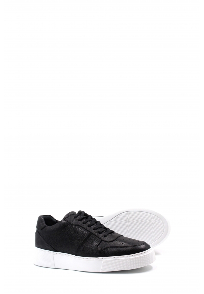 MirgeShoes Siyah Erkek Sneaker Ayakkabı İçi Dışı Hakiki Floter Deri MRG01111713170425438