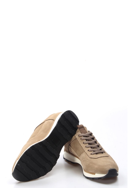 MirgeShoes Kum Bağcıklı Erkek Sneaker Spor Ayakkabı İçi Dışı Hakiki Nubuk Deri MRG01853131232