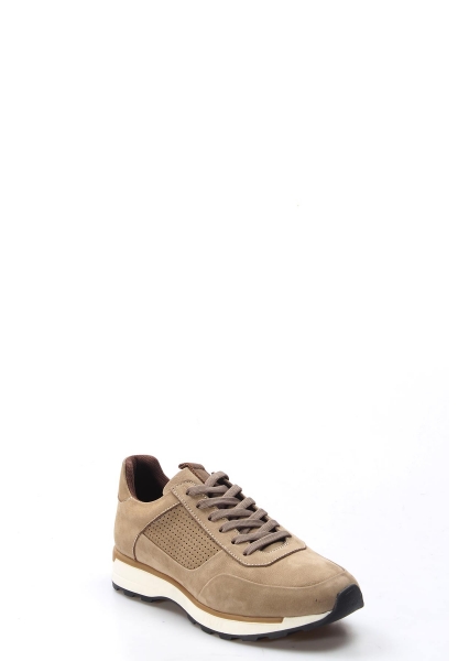 MirgeShoes Kum Bağcıklı Erkek Sneaker Spor Ayakkabı İçi Dışı Hakiki Nubuk Deri MRG01853131232
