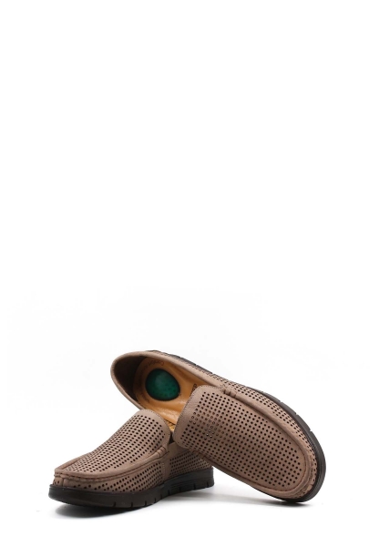 MirgeShoes Kum Bağcıksız Erkek Casual Ayakkabı İçi Dışı Hakiki Nubuk Deri MRG01256131218