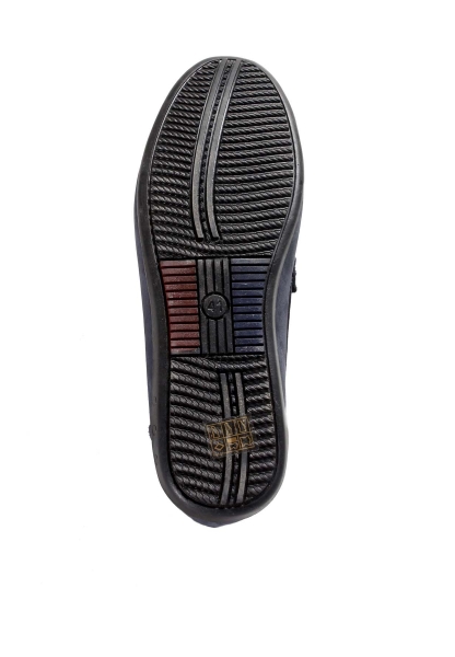 MirgeShoes Lacivert Bağcıksız Erkek Loafer Ayakkabı İçi Dışı Hakiki Nubuk Deri MRG019451311614