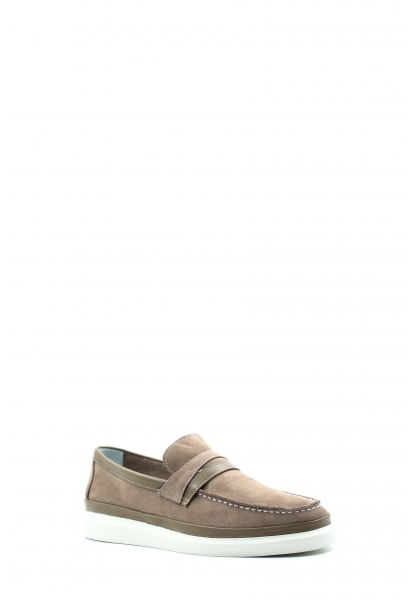 MirgeShoes Vizon Bağcıksız Erkek Casual Ayakkabı İçi Dışı Hakiki Nubuk Deri MRG01852131468685