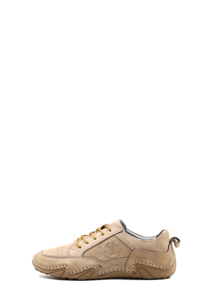 MirgeShoes Vizon Bağcıklı Erkek Spor Sneaker Ayakkabı İçi Dışı Hakiki Nubuk Deri MRG0125713132736