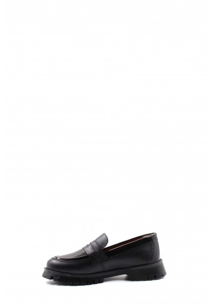 MirgeShoes Siyah Kız Çocuk Casual Rugan Ayakkabı İçi Dışı Hakiki Deri MRG011362410237