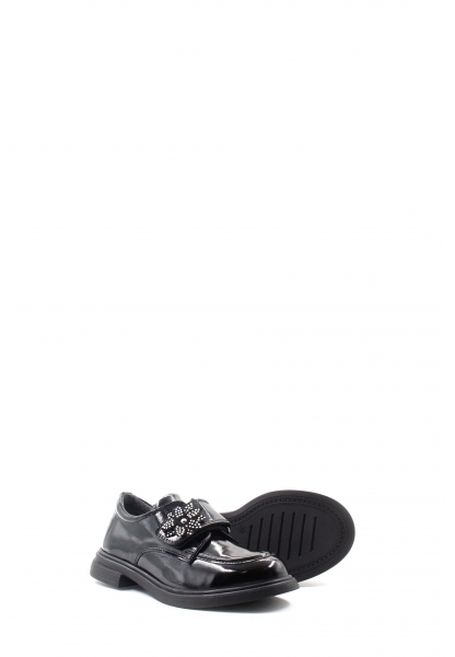 MirgeShoes Siyah Unisex Çocuk Casual Rugan Ayakkabı İçi Dışı Hakiki Deri MRG0174261478