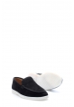 MirgeShoes Siyah Bağcıksız Erkek Casual Ayakkabı İçi Dışı Hakiki Süet Deri MRG019491310201433