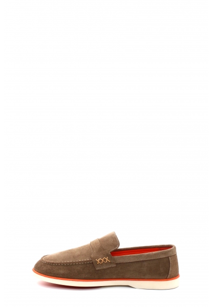 MirgeShoes Vizon Bağcıksız Erkek Casual Ayakkabı İçi Dışı Hakiki Süet Deri MRG019491310501433