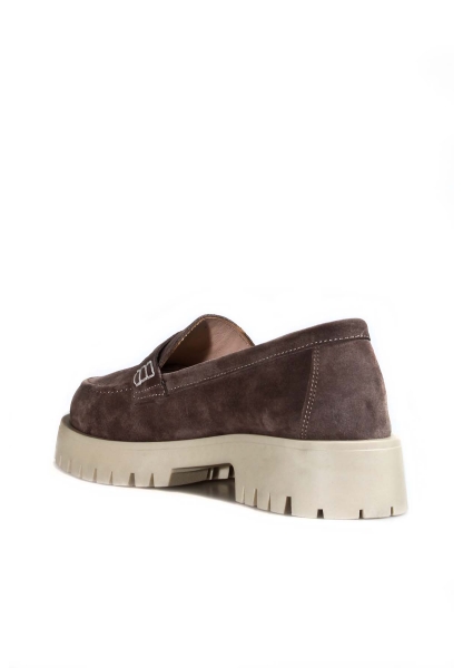 MirgeShoes Vizon Bağcıksız Kadın Casual Ayakkabı İçi Dışı Hakiki Süet Deri MRG017112612699