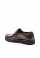 MirgeShoes Kahve Bağcıksız Erkek Klasik Ayakkabı İçi Dışı Hakiki Deri MRG0110621317255438