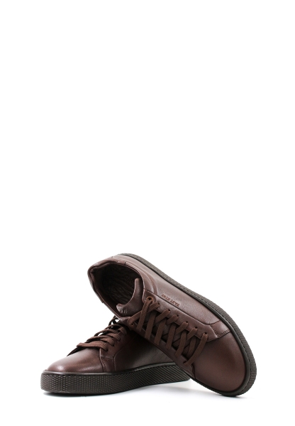 MirgeShoes Kahve Bağcıklı Erkek Casual Ayakkabı İçi Dışı Hakiki Deri MRG01949131613