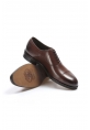 MirgeShoes Kahve Bağcıklı Erkek Klasik Ayakkabı İçi Dışı Hakiki Deri MRG011023131292