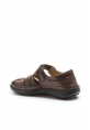 MirgeShoes Kahve Erkek Açık Hava Klasik Sandalet İçi Dışı Hakiki Deri MRG017821311203