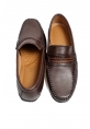 MirgeShoes Kahve Erkek Loafer Ayakkabı İçi Dışı Kaliteli Hakiki Deri MRG01705131316
