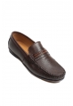 MirgeShoes Kahve Erkek Loafer Ayakkabı İçi Dışı Kaliteli Hakiki Deri MRG01705131316