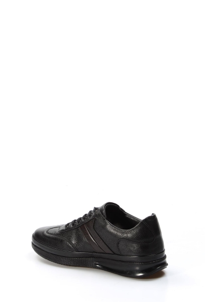 MirgeShoes Siyah Bağcıklı Erkek Casual Ayakkabı İçi Dışı Hakiki Deri MRG01985131762