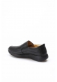 MirgeShoes Siyah Bağcıksız Erkek Casual Ayakkabı İçi Dışı Hakiki Deri MRG011081131316
