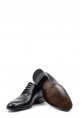 MirgeShoes Siyah Bağcıklı Erkek Klasik Ayakkabı İçi Dışı Hakiki Deri MRG018711312229