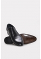 MirgeShoes Siyah Bağcıksız Erkek Klasik Ayakkabı İçi Dışı Hakiki Deri MRG018711312229-a0