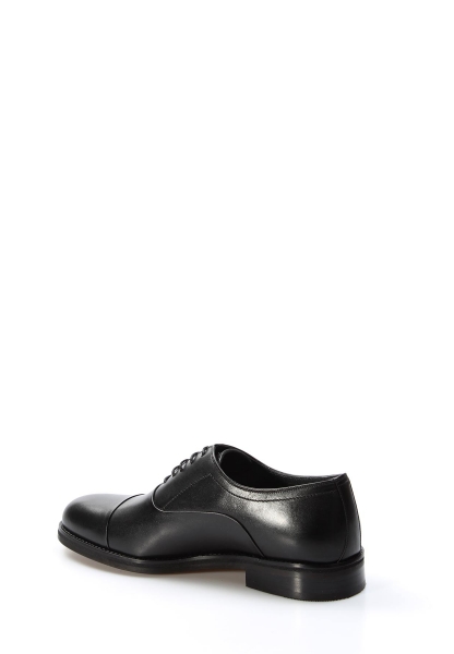 MirgeShoes Siyah Bağcıklı Erkek Klasik Ayakkabı İçi Dışı Hakiki Deri MRG011023131292