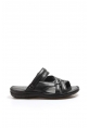 MirgeShoes Siyah Erkek Açık Hava Klasik Sandalet İçi Dışı Hakiki Deri MRG011072131822