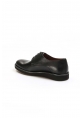MirgeShoes Siyah Bağcıklı Erkek Oxford Ayakkabı İçi Dışı Hakiki Deri MRG01952131162