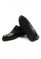MirgeShoes Siyah Bağcıklı Erkek Oxford Ayakkabı İçi Dışı Hakiki Deri MRG01952131164