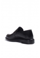 MirgeShoes Siyah Bağcıksız Erkek Klasik Ayakkabı İçi Dışı Hakiki Deri MRG01760131524