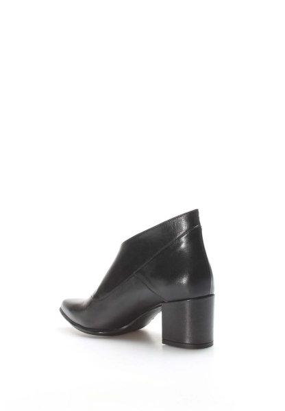 MirgeShoes Siyah Kadın Klasik Bot İçi Dışı Kaliteli Hakiki Deri MRG0114926226-753