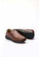 MirgeShoes Taba Bağcıksız Erkek Casual Ayakkabı İçi Dışı Hakiki Deri MRG011081131316