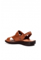 MirgeShoes Taba Erkek Açık Hava Klasik Sandalet İçi Dışı Hakiki Deri MRG011072131822