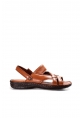 MirgeShoes Taba Erkek Açık Hava Klasik Sandalet İçi Dışı Hakiki Deri MRG011072131822