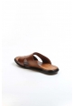 MirgeShoes Erkek Terlik İçi Dışı Kaliteli Hakiki Deri Taba MRG01141813179824281