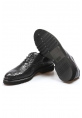 MirgeShoes Siyah Bağcıklı Erkek Klasik Ayakkabı Yılan Baskılı İçi Dışı Hakiki Deri MRG013821316553