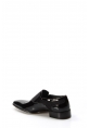 MirgeShoes Siyah Bağcıksız Erkek Klasik Rugan Ayakkabı İçi Dışı Hakiki Deri MRG014081314722