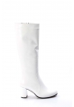 MirgeShoes Beyaz Kadın Çizme İçi Kürklü Dışı Hakiki Deri MRG01194192611216