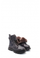 MirgeShoes Çelik Unisex Fermuarlı Çocuk Klasik Bot İçi Kürklü Dışı Hakiki Deri MRG01287112411991