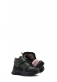 MirgeShoes Haki Unisex Cırtcırtlı Çocuk Bot İçi Kürklü Dışı Hakiki Deri MRG017421161151079